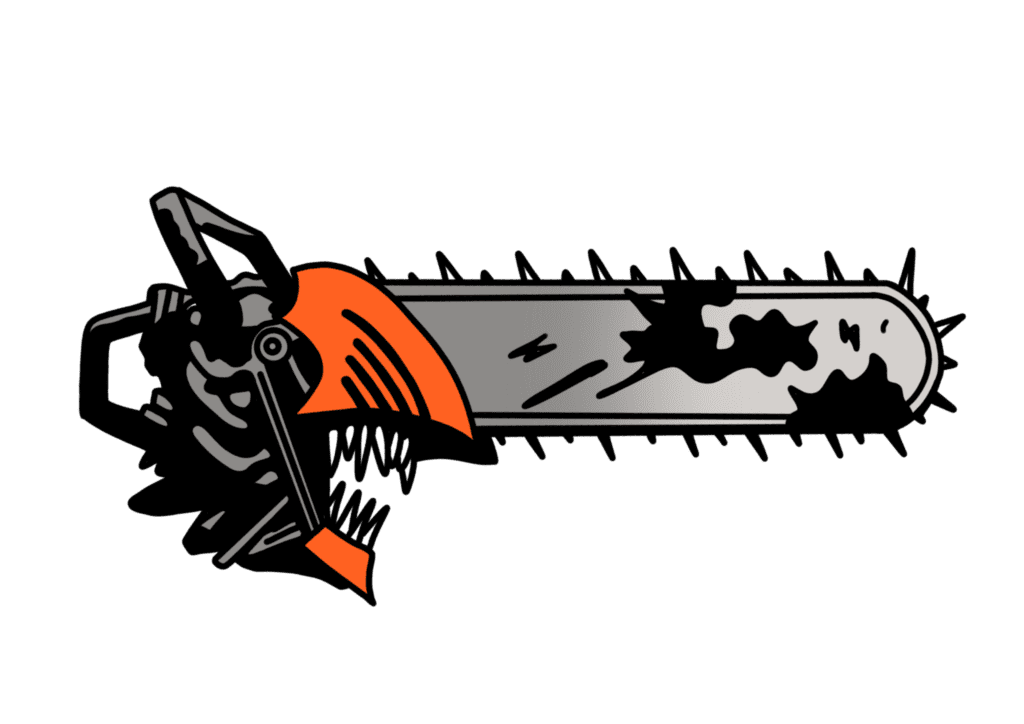 chainsaw man tattoo flash